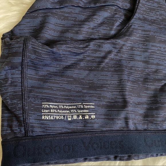 Outdoor Voices TechSweat Crop Blue Sports Bra Size Small - Picture 9 of 9